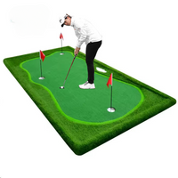 Indoor Putting Green Designed for Home Practice, Realistic Synthetic Turf, Three Holes, 240cm Length