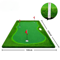 Indoor Putting Green Designed for Home Practice, Realistic Synthetic Turf, Three Holes, 240cm Length