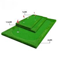 Indoor Putting Green Designed for Home Practice, Realistic Synthetic Turf, Three Holes, 240cm Length