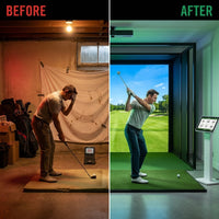 ApexDrive ProGolf 4K Simulator — Before & After