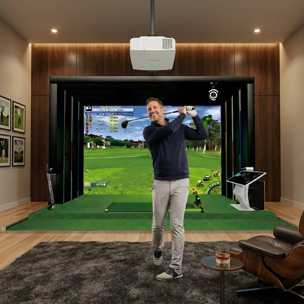 Golf Simulator Built for Elite Performance, 4K Short-Throw Projector, Precision Launch Monitor, Impact Screen