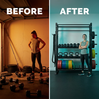 IronHaven Pro Series Weight Rack — Before & After