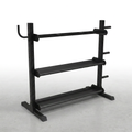 Weight Rack Built for Heavy-Duty Storage, Commercial-Grade Steel, Olympic Plate Pegs, 3-Tier Dumbbell Shelves