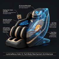 LuminaNova Halo-X Massage Chair — How It Works