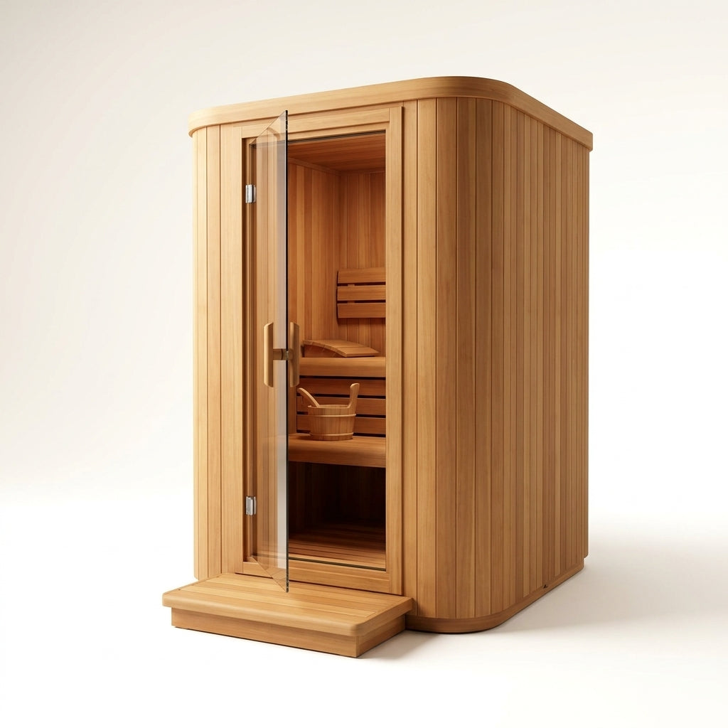 NordicHaven Arc 2-Person Dry Heat Sauna — Studio Shot