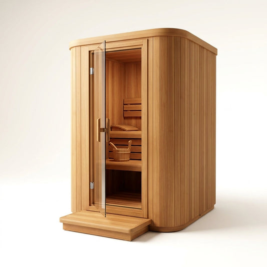 NordicHaven Arc 2-Person Dry Heat Sauna — Studio Shot