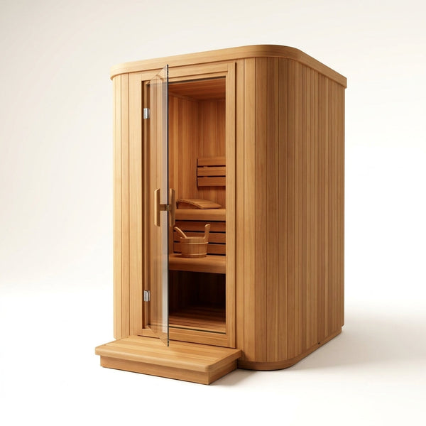 NordicHaven Arc 2-Person Dry Heat Sauna — Studio Shot