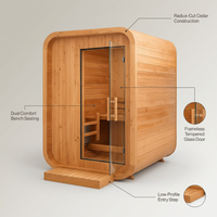 NordicHaven Arc 2-Person Dry Heat Sauna — infographic