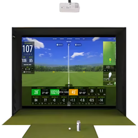 Golf Simulator Built to Deliver Pro-Level Training, Ball Tracking Technology, HD Projection, Home Practice