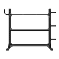 Dumbbell Rack Built for Heavy Duty Storage, Two Tier Design, Commercial Grade Steel, Powder Coat Finish