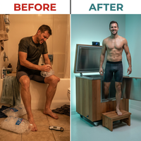 TimberChill Glacier Pro Cedar Cold Plunge — Before & After