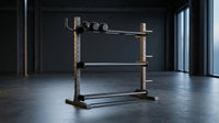 TitanForge Elite Dumbbell Rack — Lifestyle
