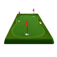 Indoor Putting Green Designed for Home Practice, Realistic Synthetic Turf, Three Holes, 240cm Length